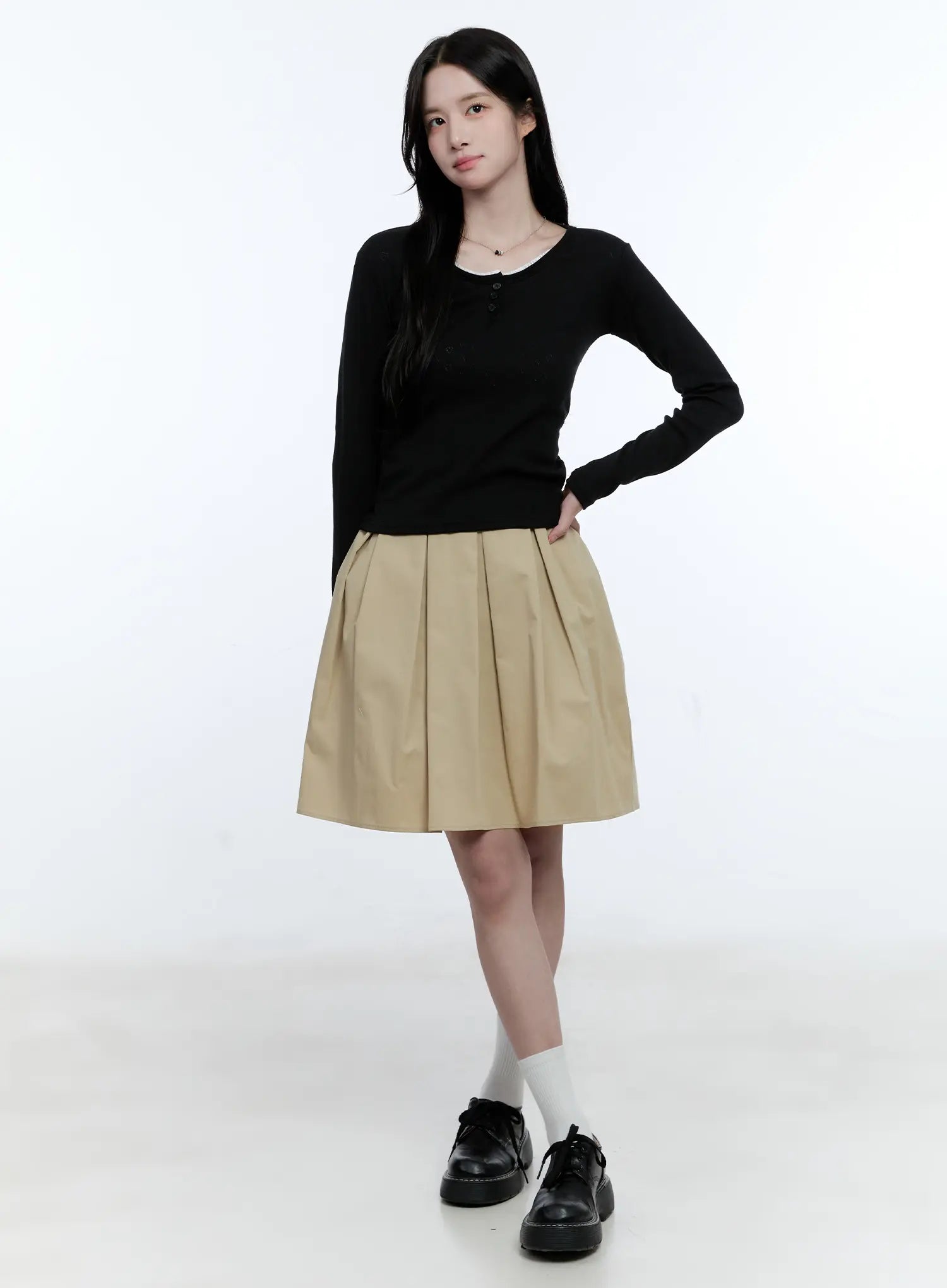 Pleated Midi Skirt CG513