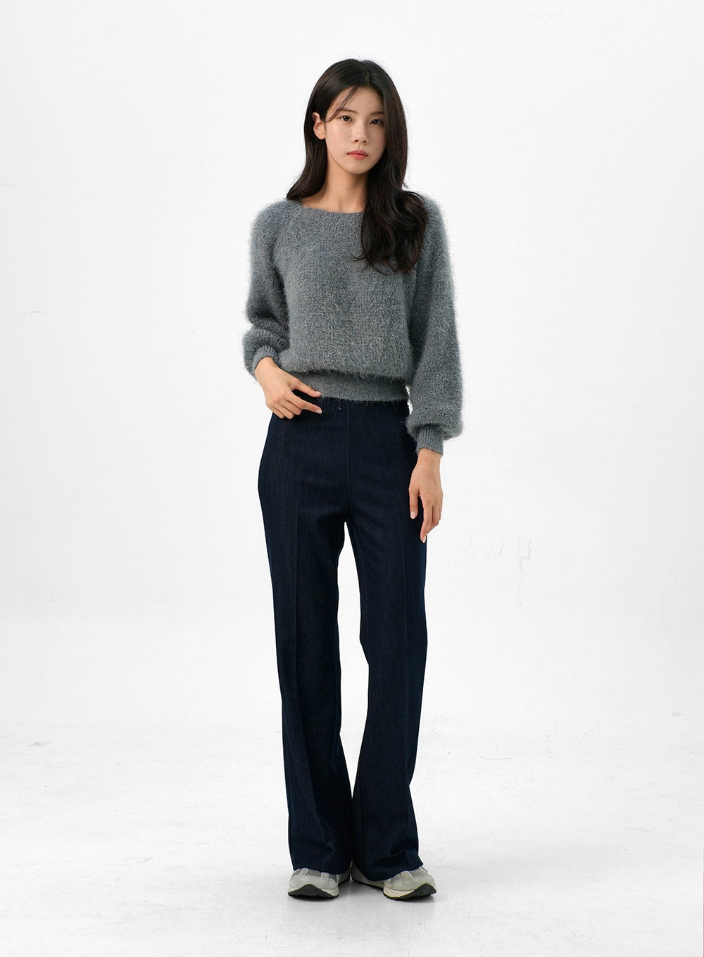 Fuzzy Off-Shoulder Sweater OG327