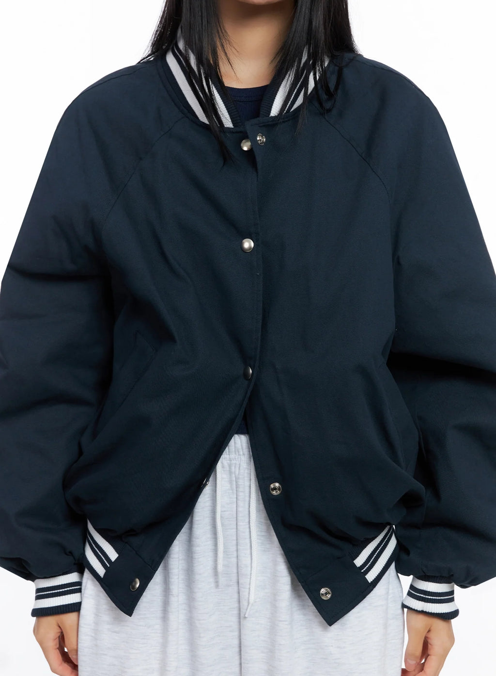 Oversized Varsity Bomber Jacket CO517