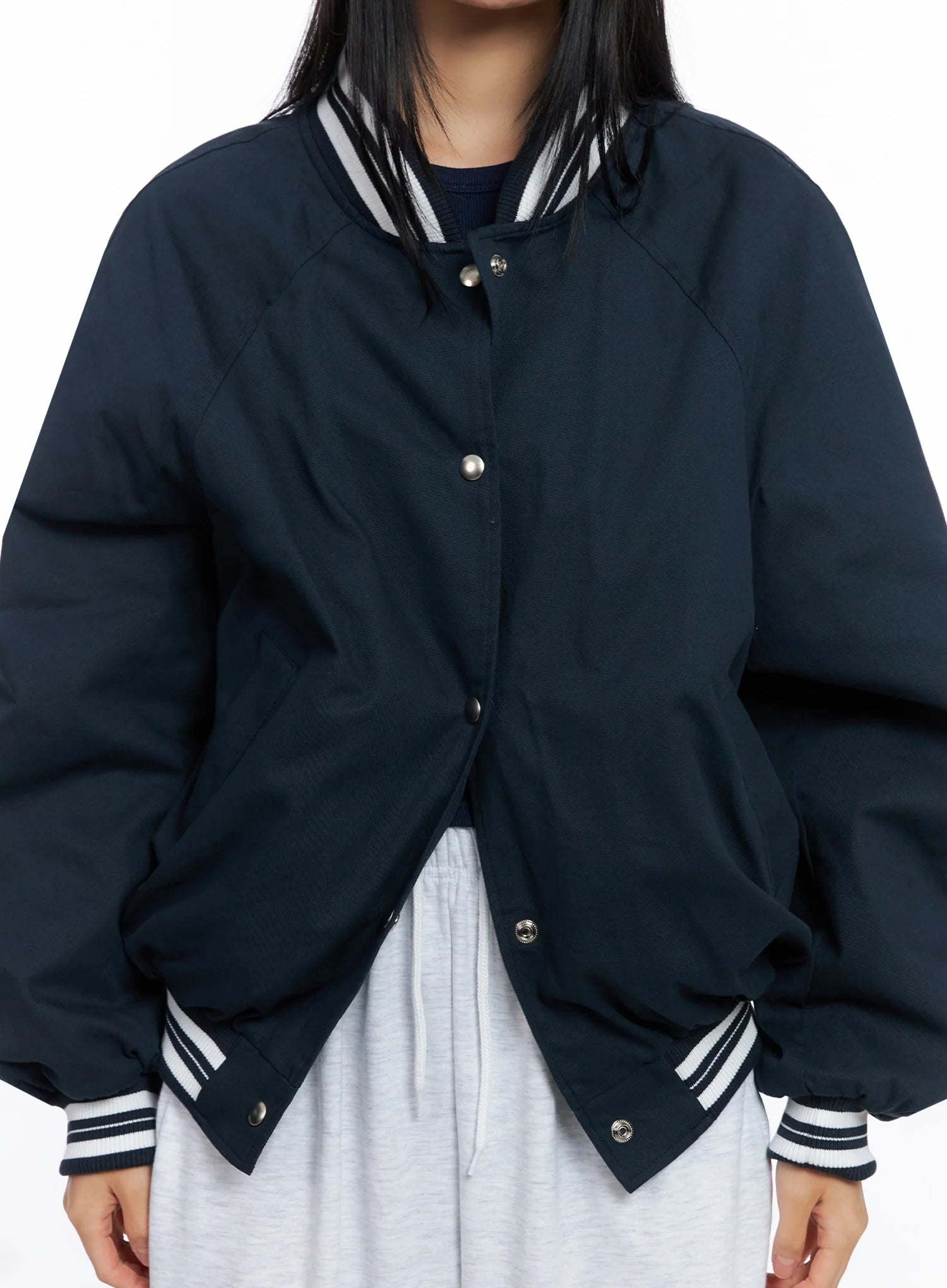 Oversized Varsity Bomber Jacket CO517
