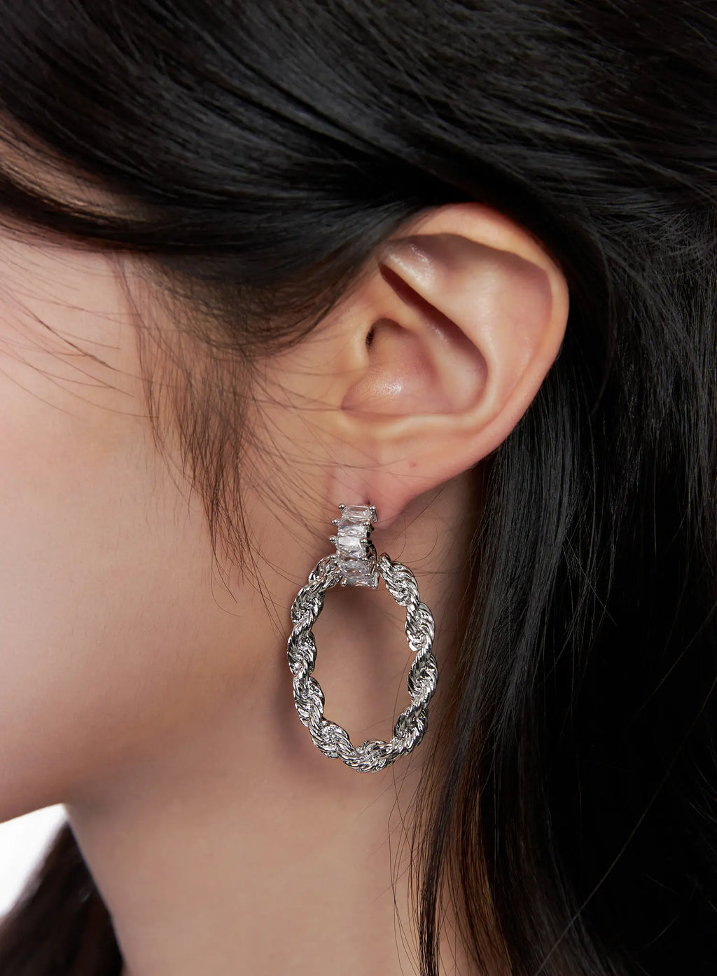 Braided Hoop Earrings CS523