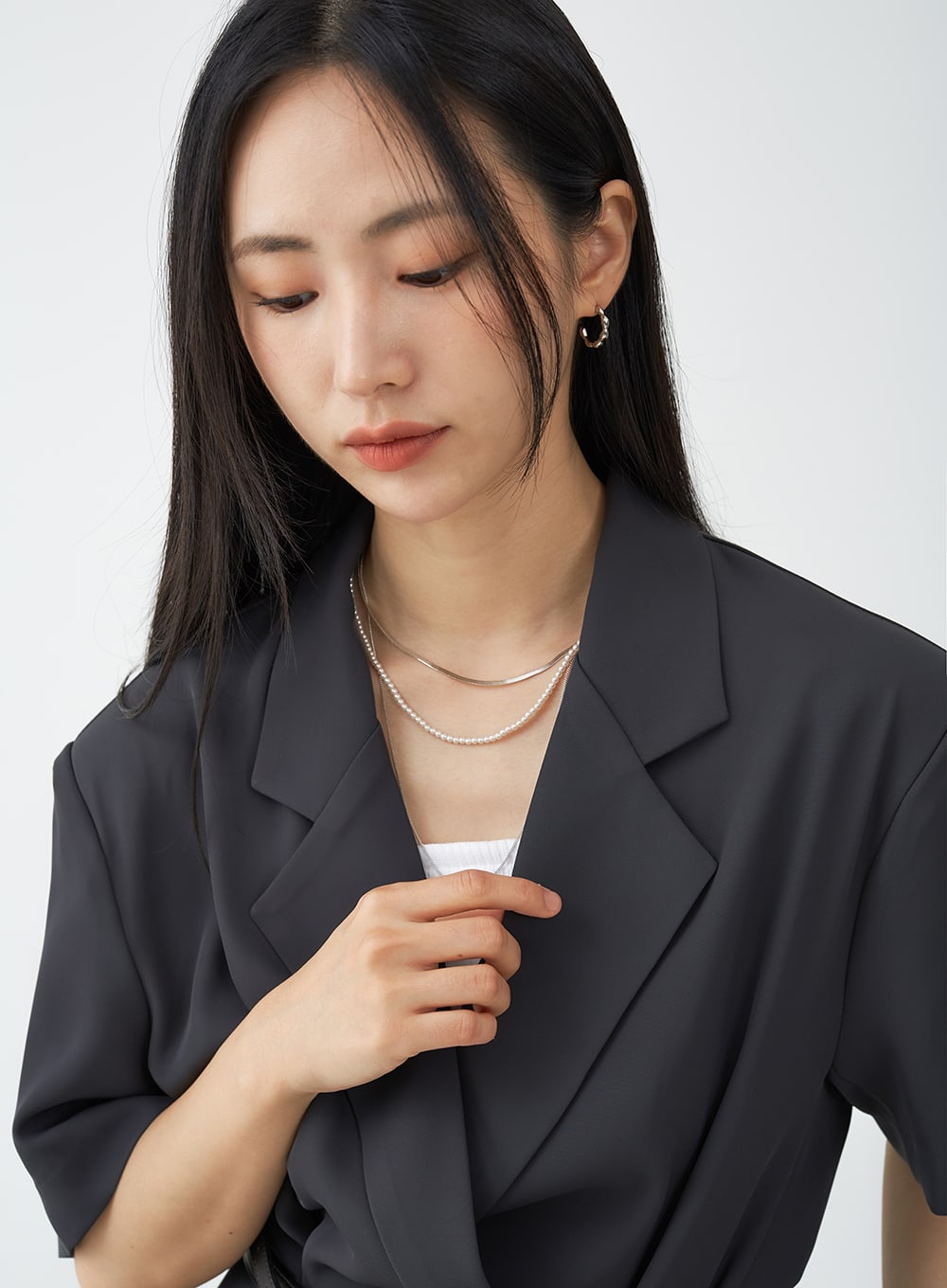 Pearl Layered Two-way Necklece OG04