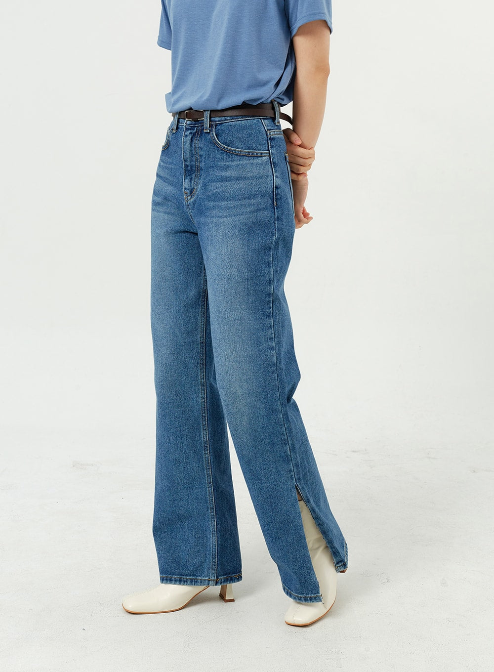 Side Slit Jeans OM308