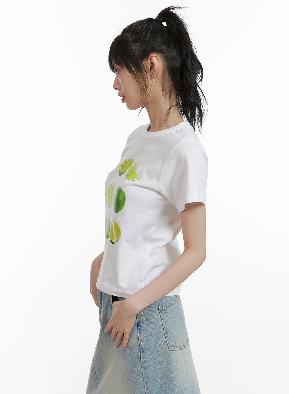 Lemon Lime Crop Tee CU410