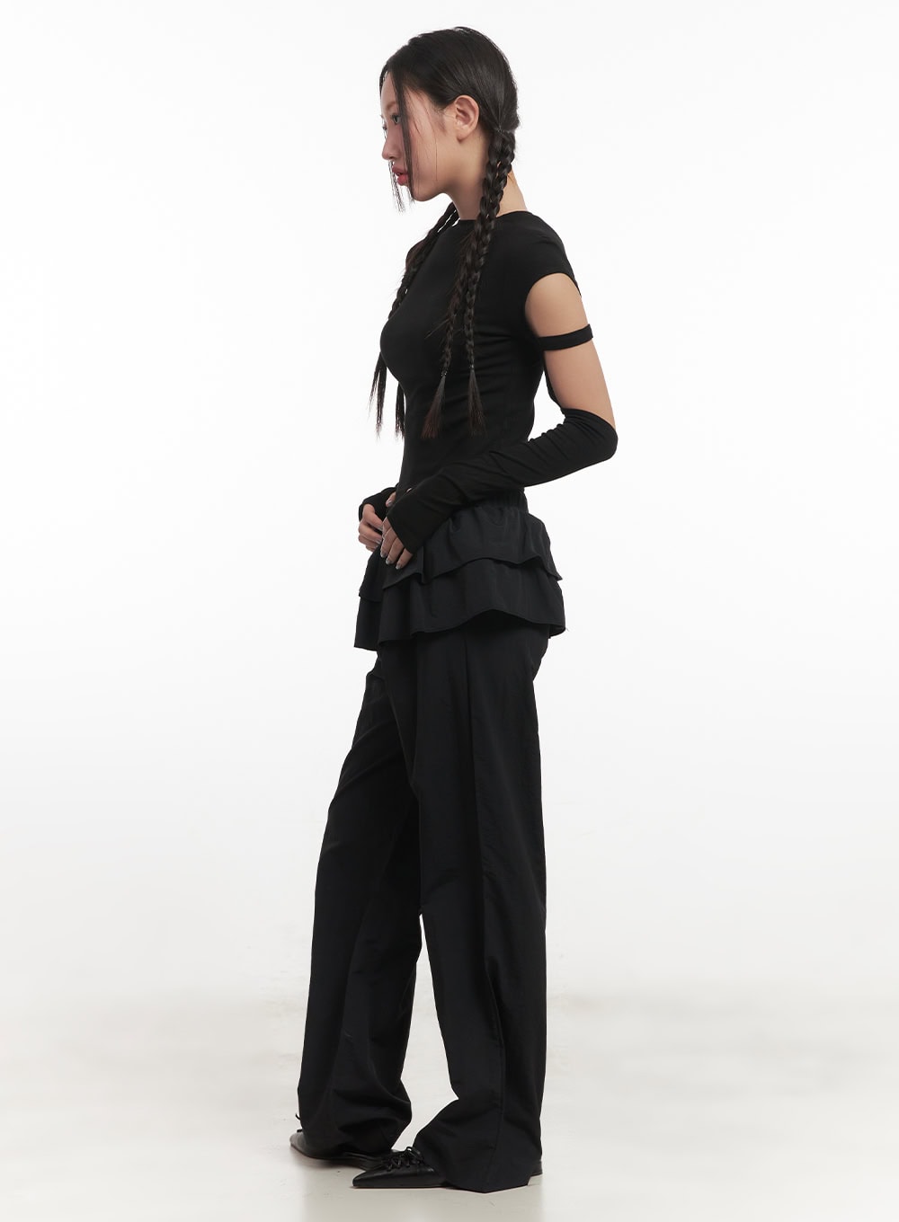 Ribbed Cut Out Crop Top CF524