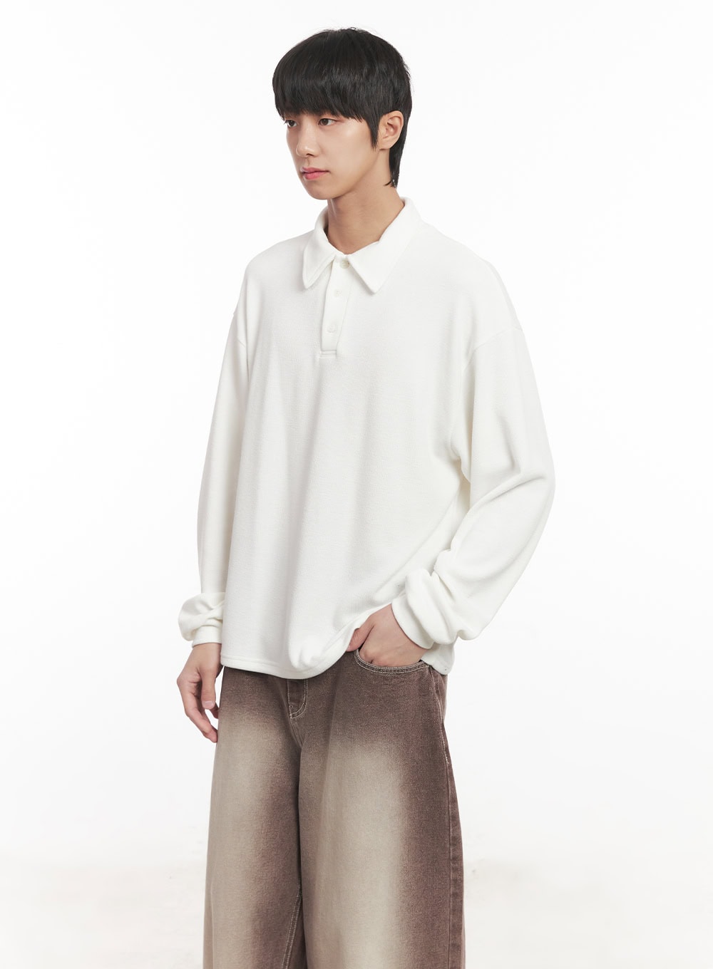Men's Collared Long Sleeve Shirt IM519