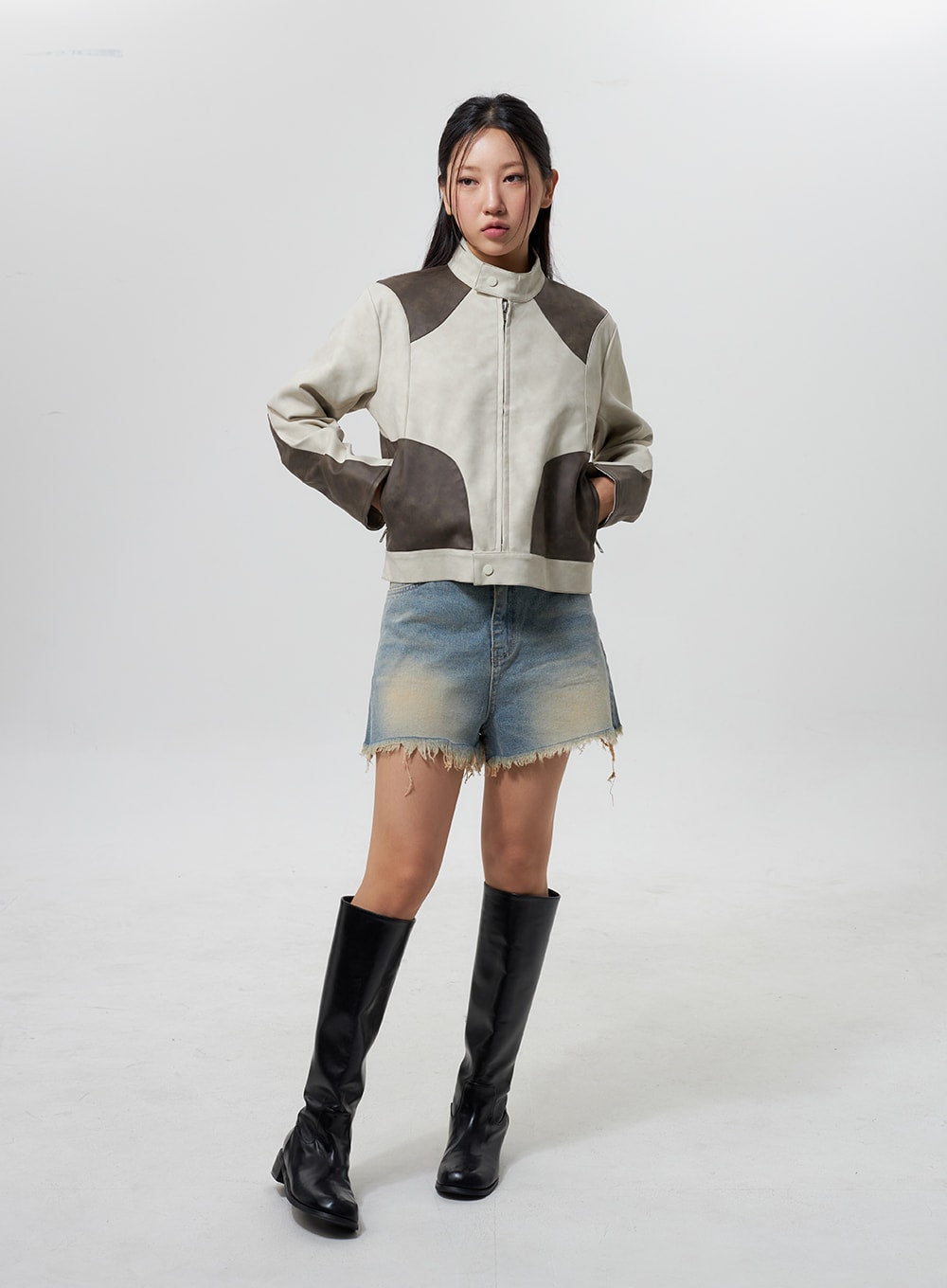 Faux Leather Jacket CY323