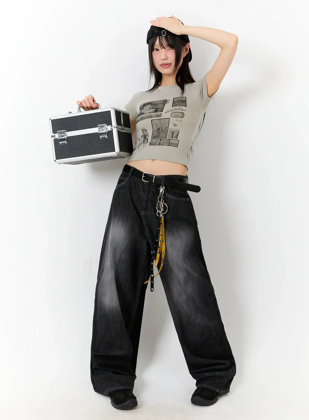 Vintage Graphic Baby Tee IU524