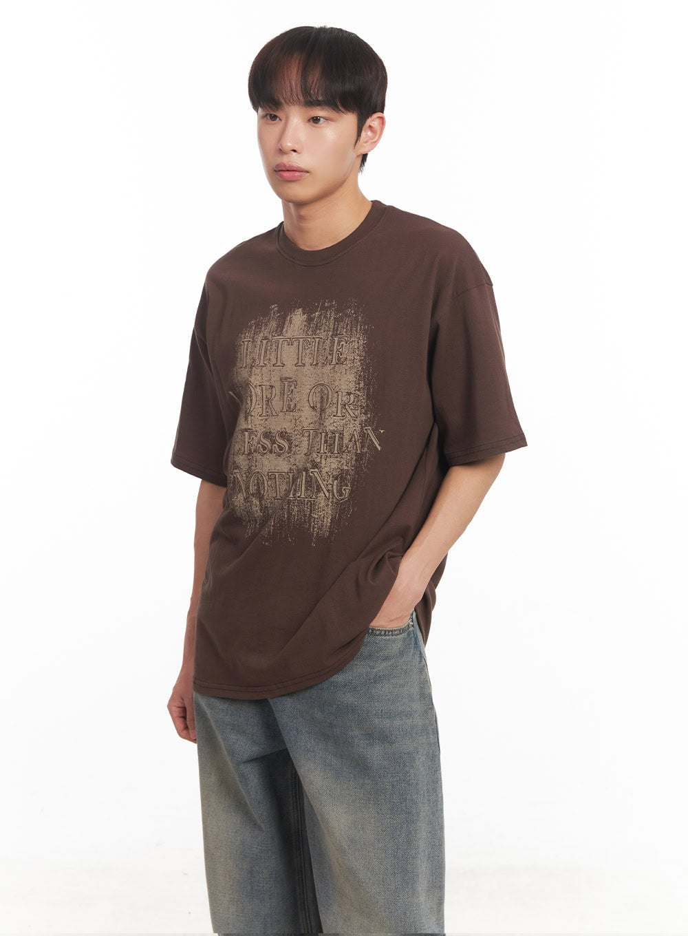 Men's Round Neck Graphic Shirt  IA521