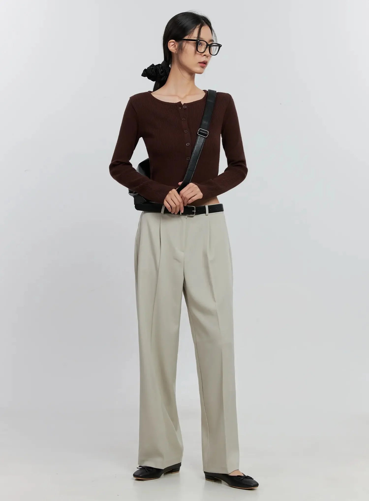 Essential Wide-Leg Slacks IS516