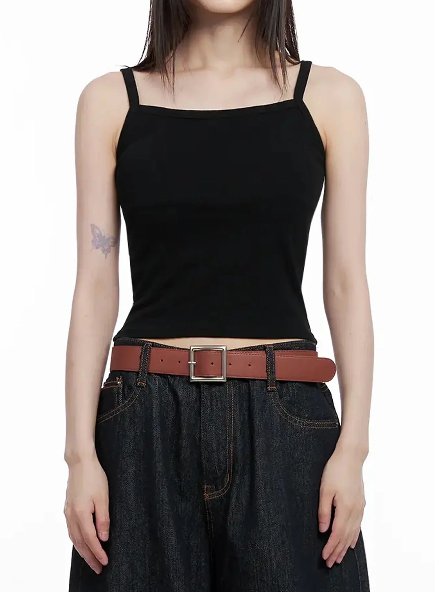 Ribbed Sleeveless Crop Top IL531