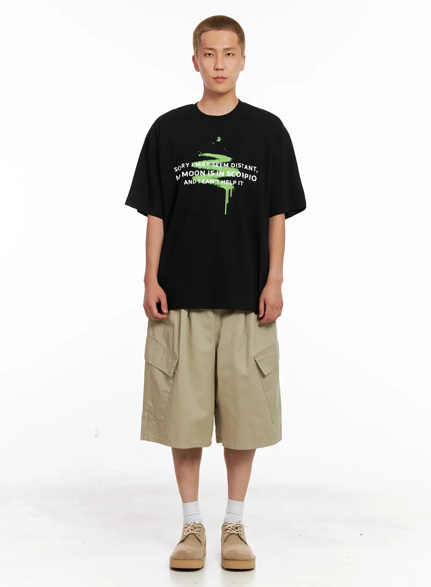 Men's Graphic Oversized Tee IL521