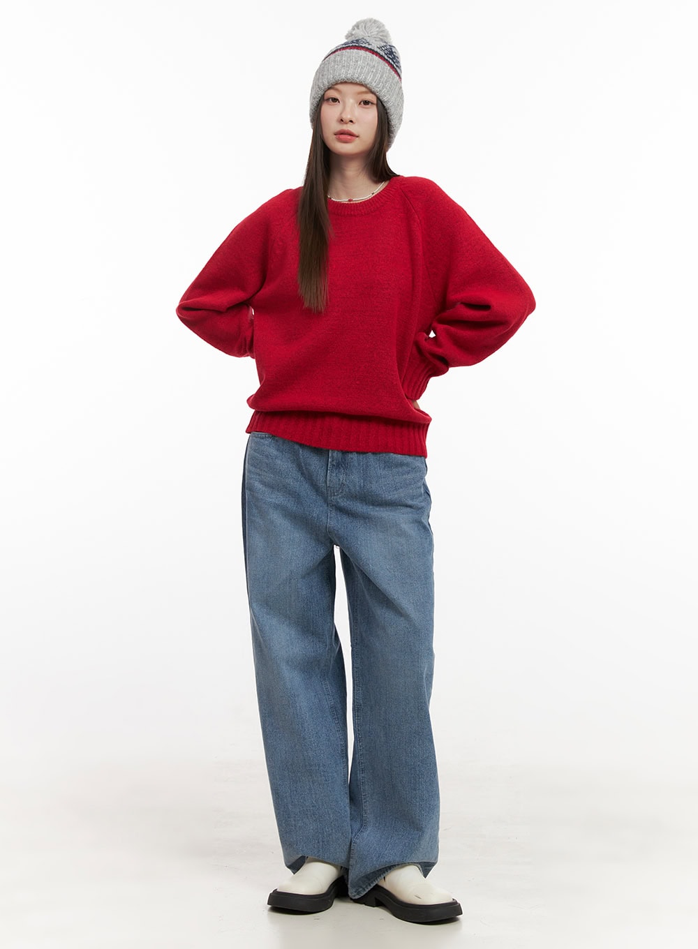 Mandy Washed Wide Leg Jeans OD418