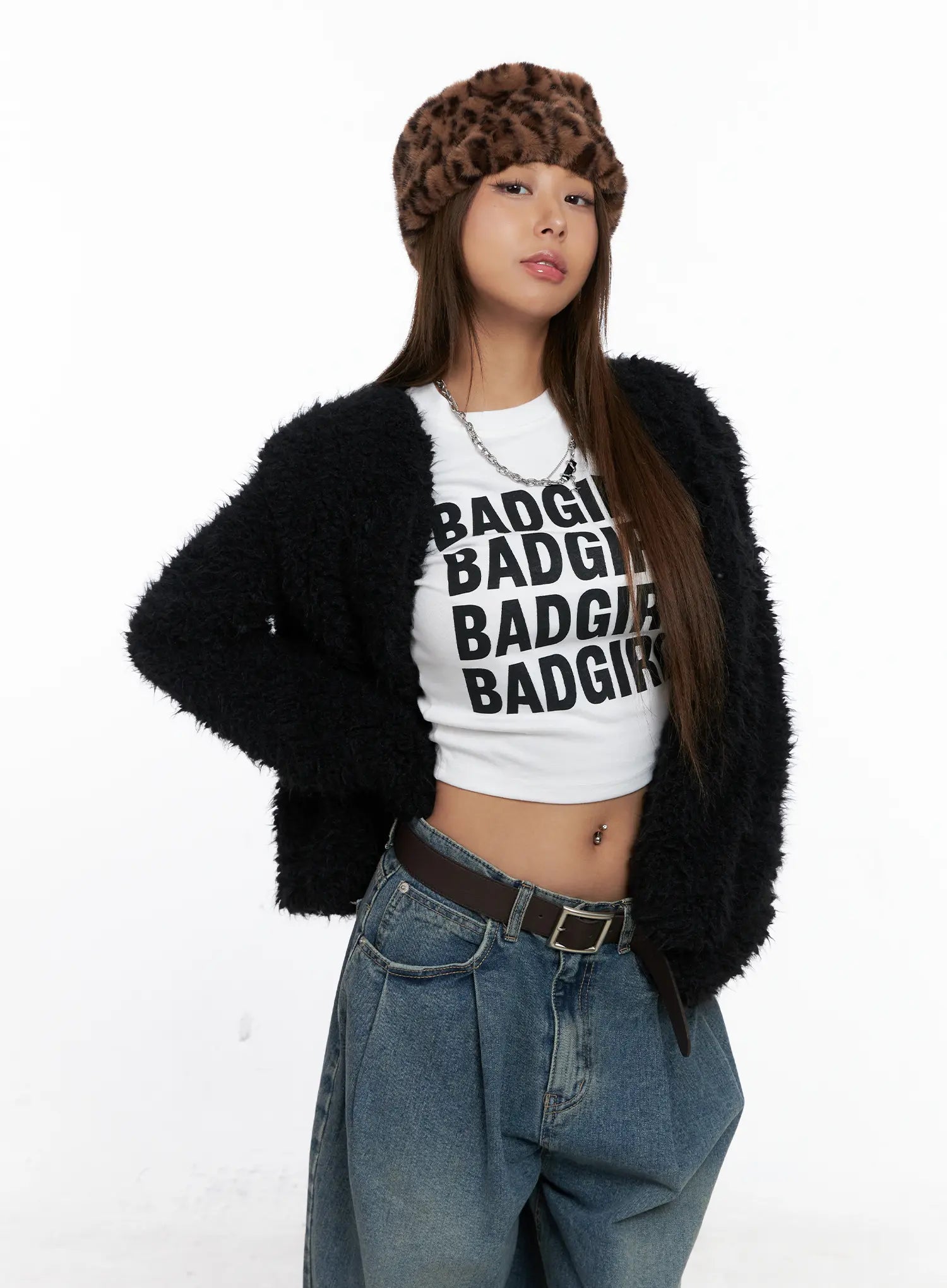 Cozy Faux Fur Cardigan CS524