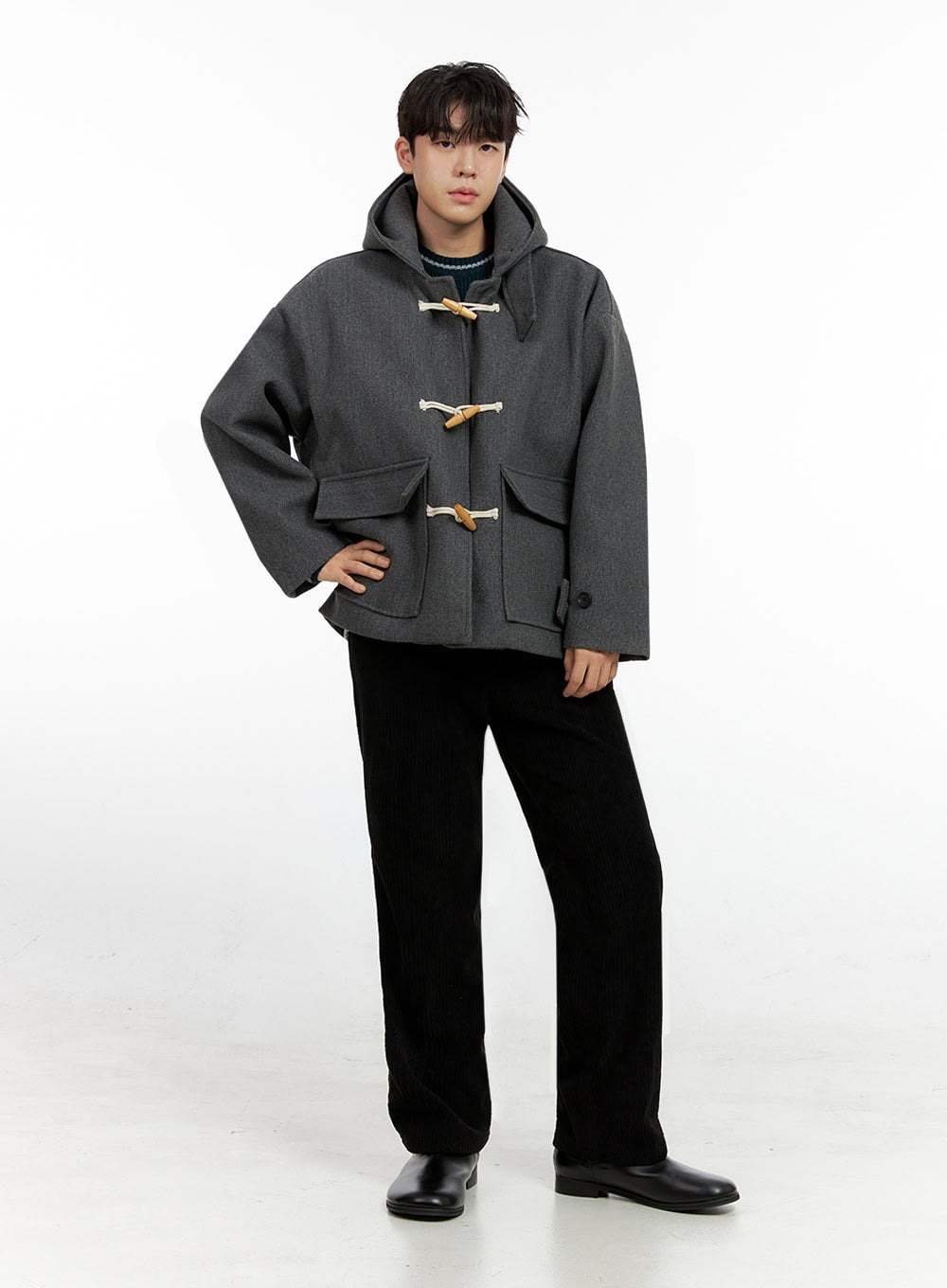 Men's ComfyChill Polyester Hoodie Coat IN422