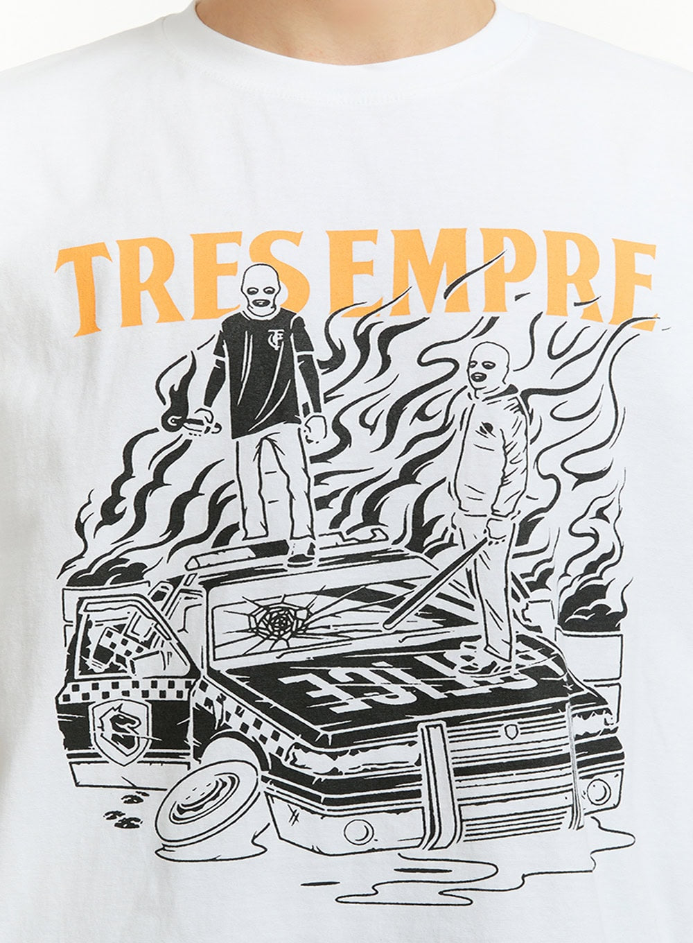 Men's Lettering Cotton T-Shirt IL418