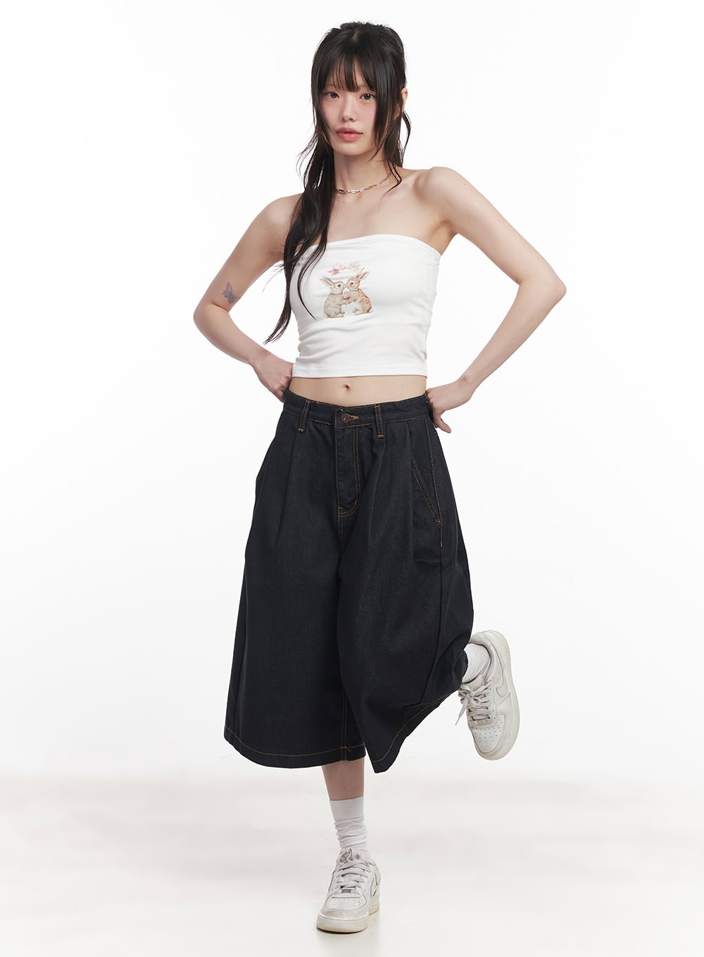 Alli No-Fade Wide-Leg Jorts CY520