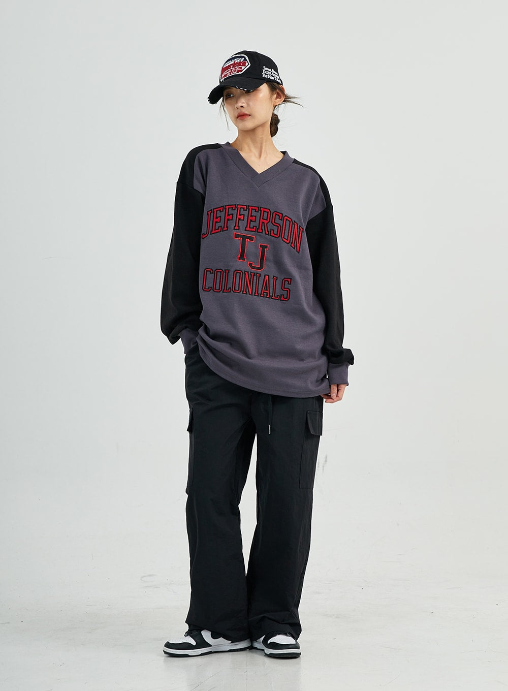 Selena Nylon Cargo Wide Pants CS23