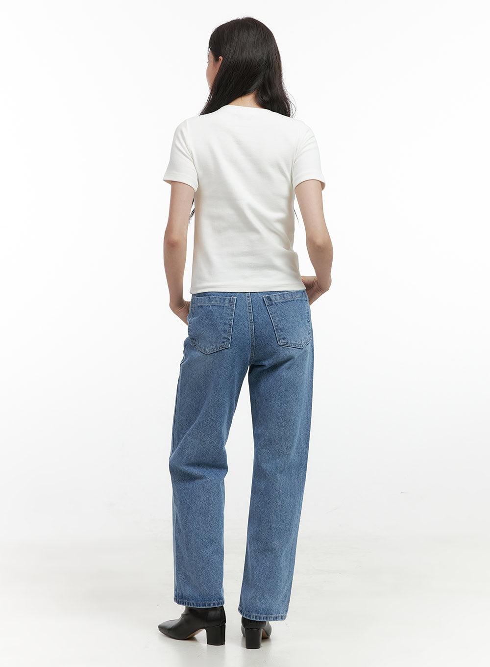 Cotton Slim Fit Round Neck Tee OS423