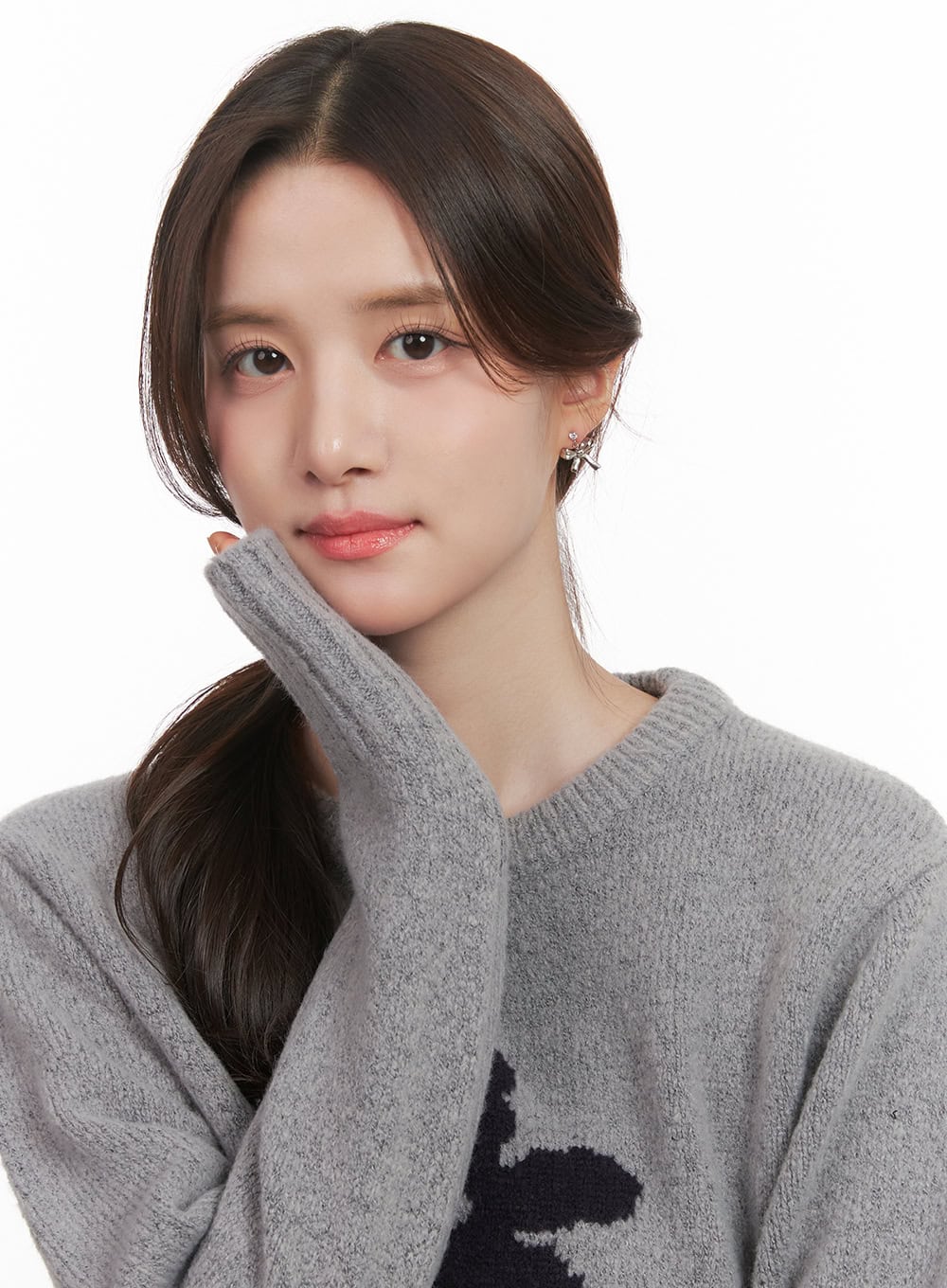 Small Cubic Ribbon Earrings CJ515