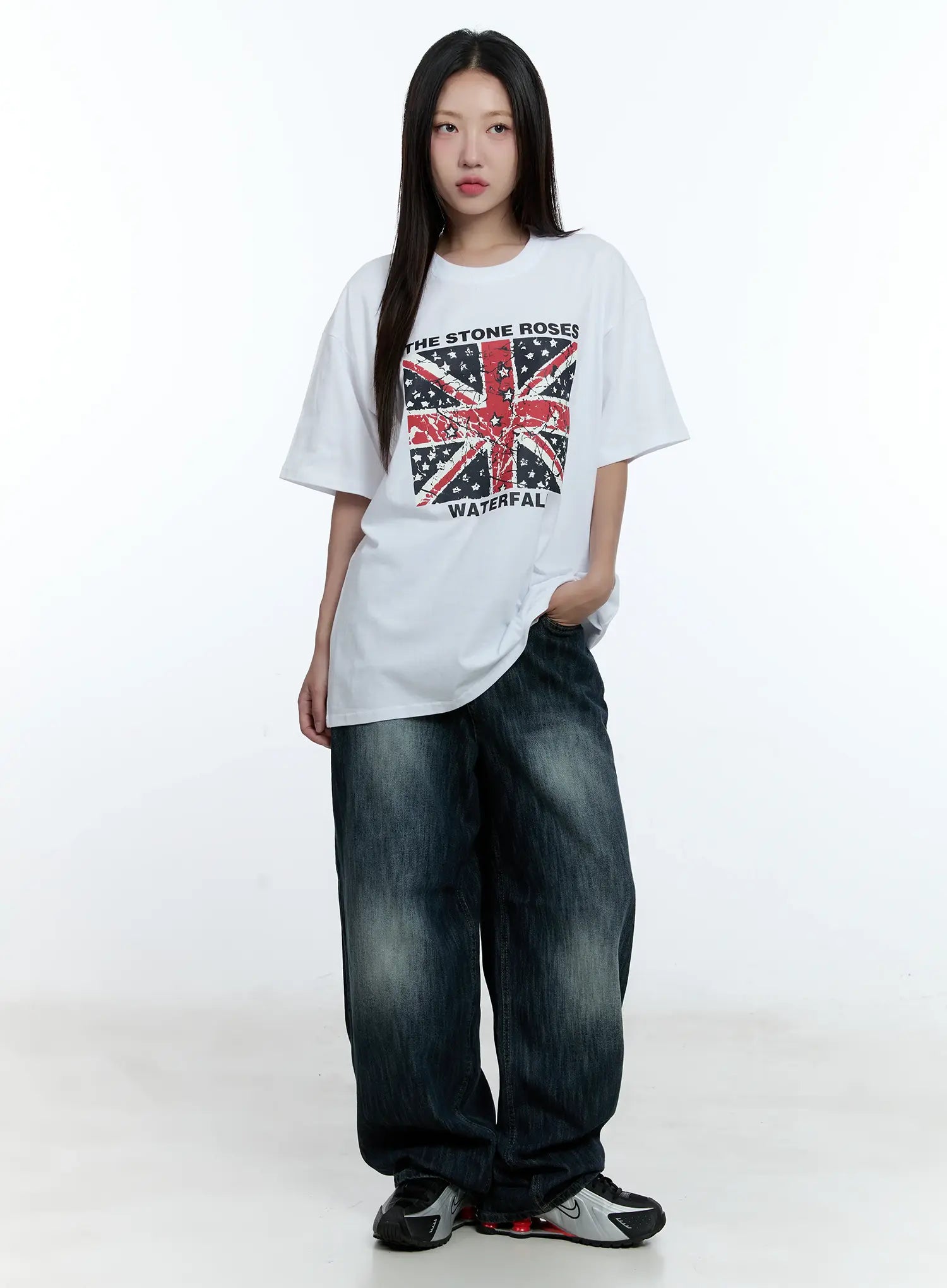Oversized Flag Graphic Tee CU527