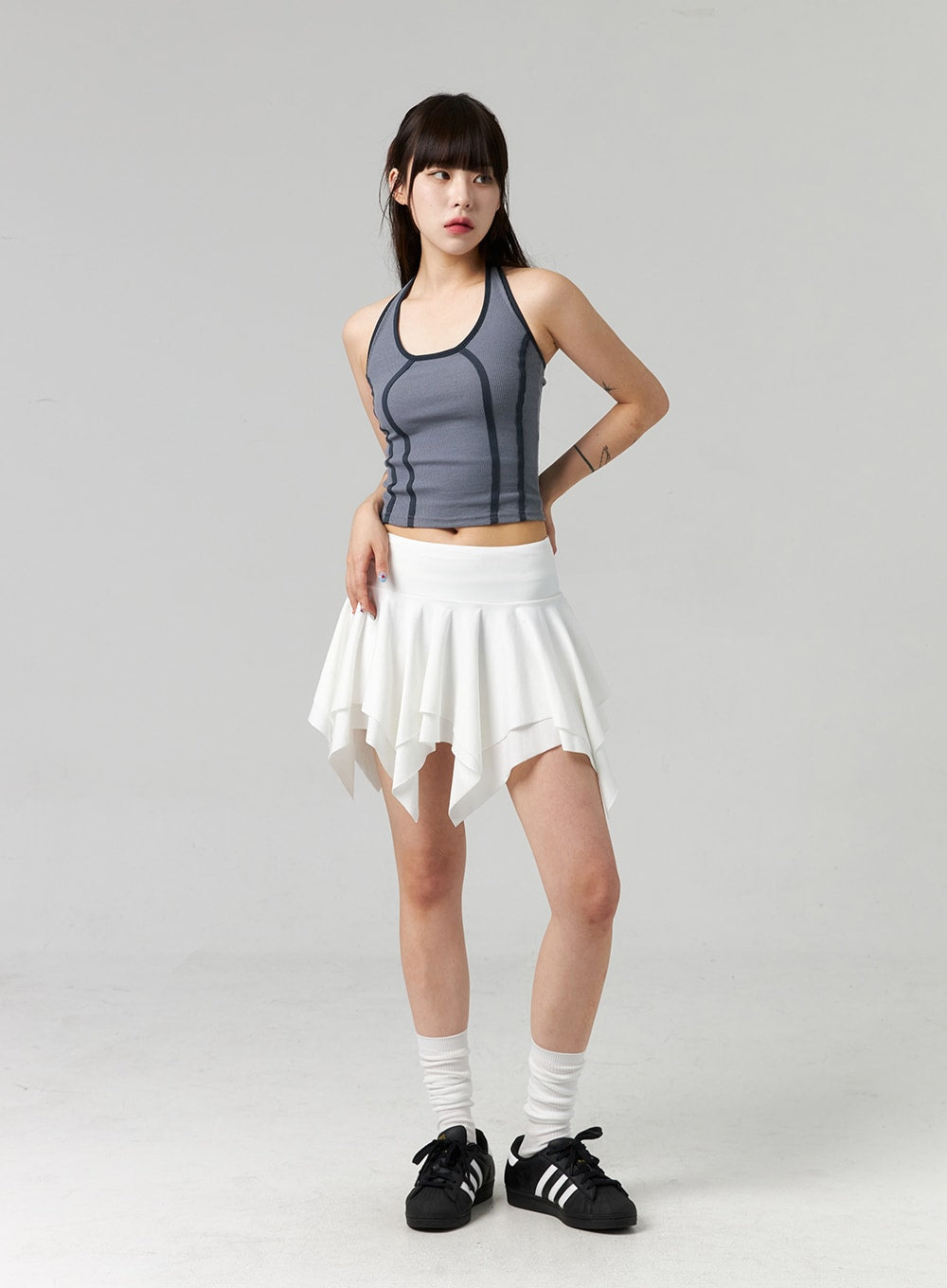 Layered Ruffle Mini Skirt CL324