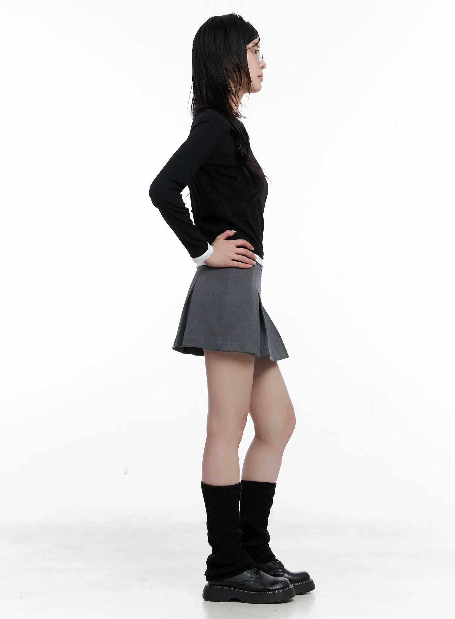 Two-Tone Long Sleeve Top CS529