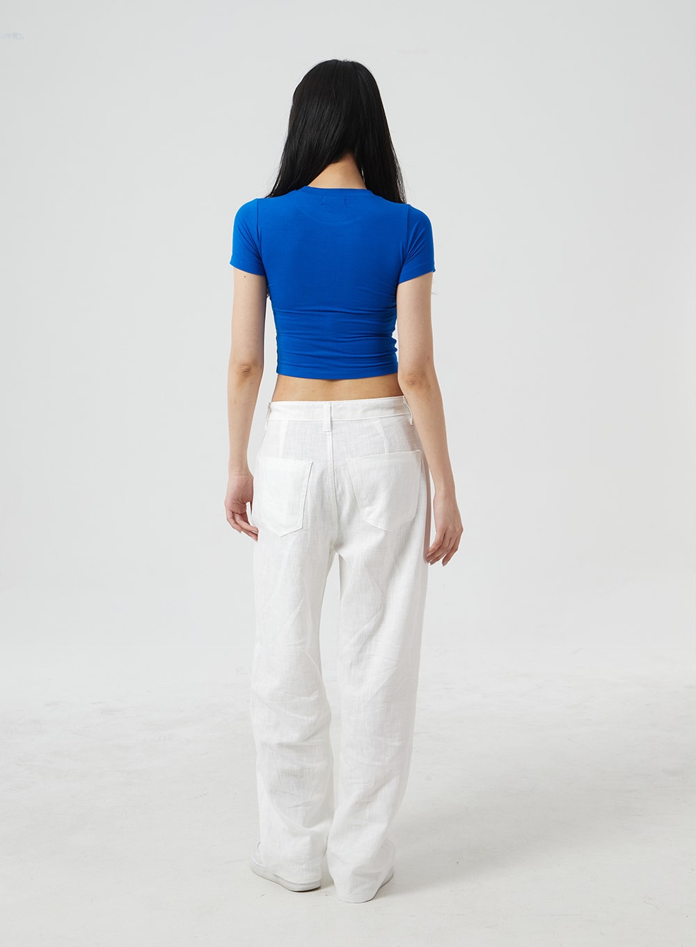 Slim Fit Crop Short Sleeve Tee BM304