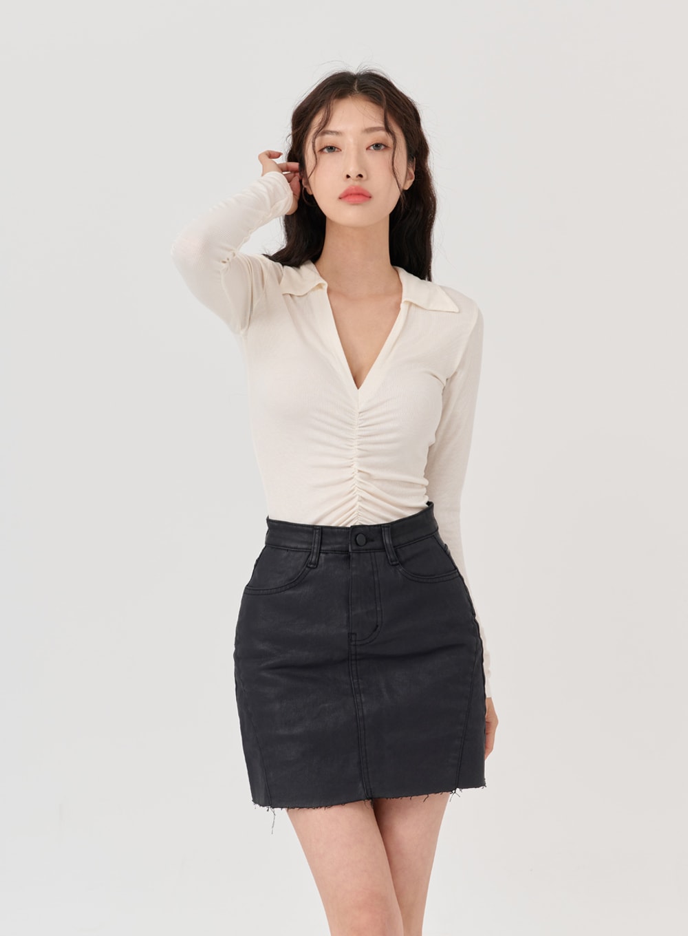 V-Neck Long Sleeve T-Shirt IG12