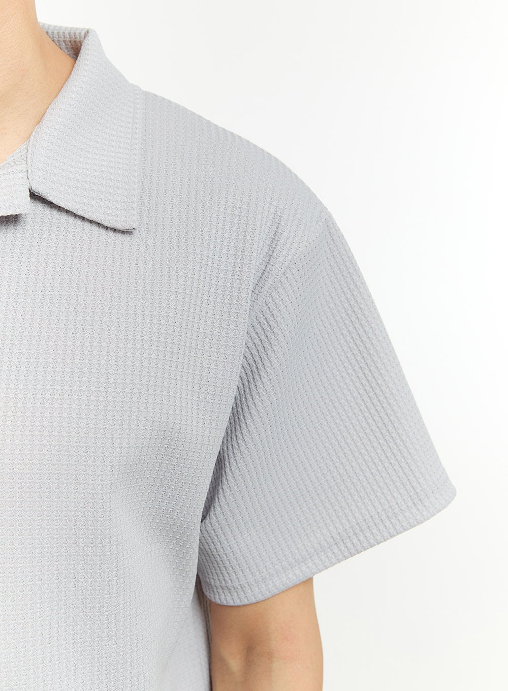 Men's Textured Polo T-Shirt IL412