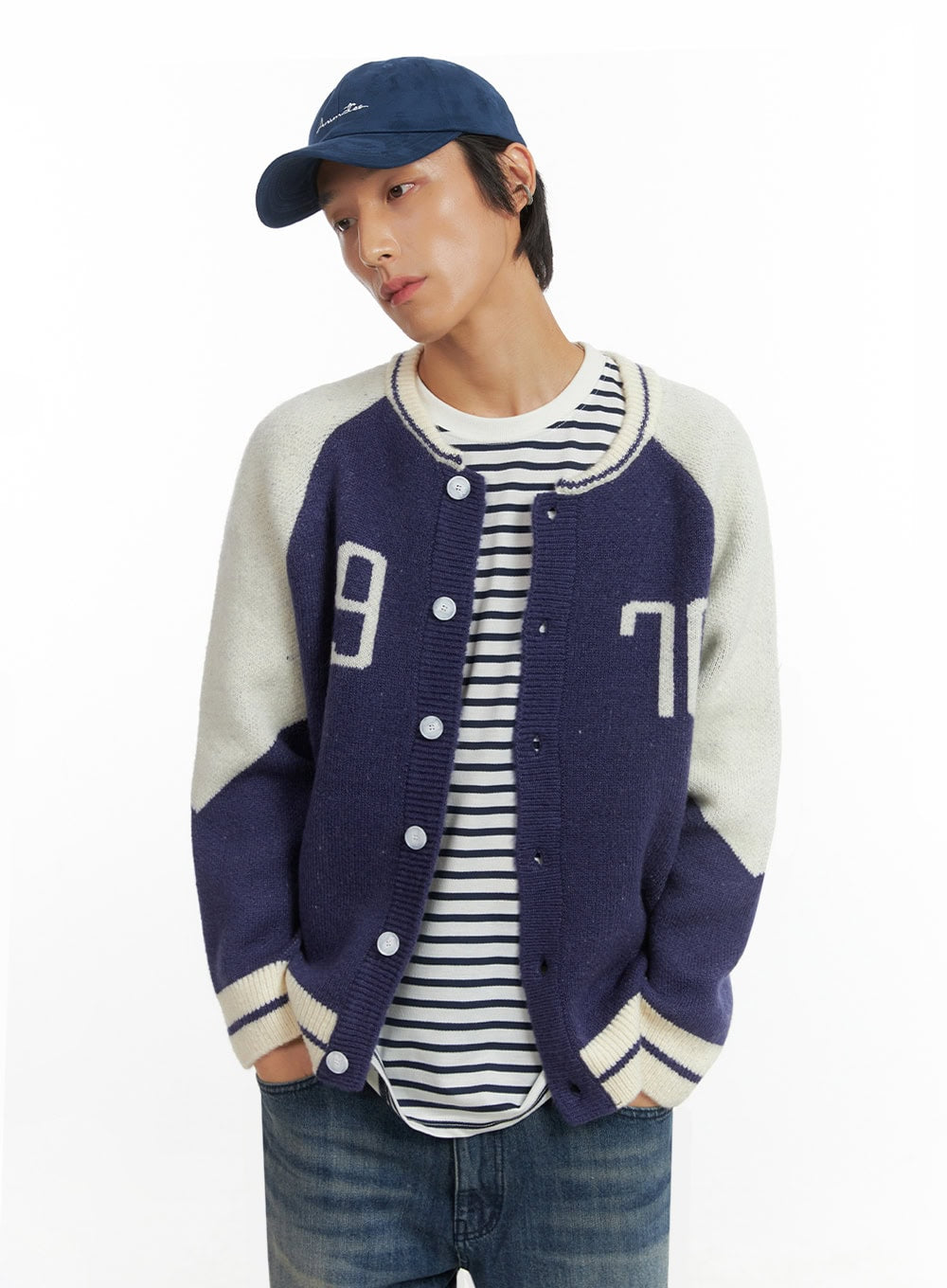 Men's Varsity Cardigan IO417
