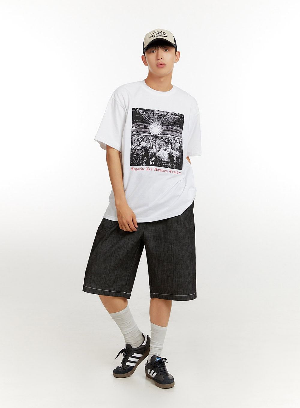 Men's Stitched Bermuda Jorts IU427