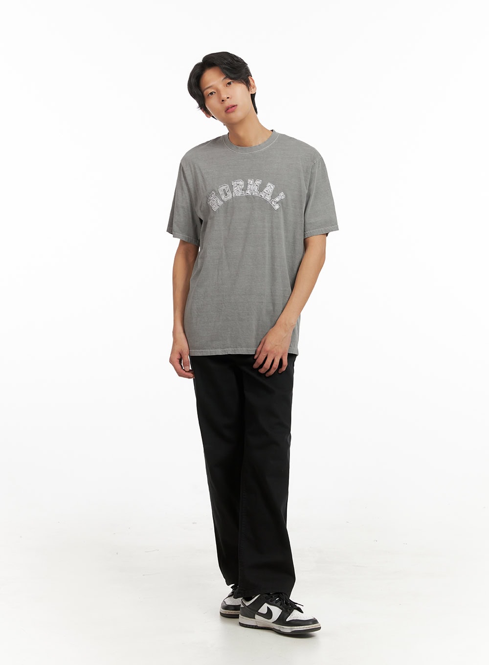 Men's Crew Neck Embroidered Top IY416