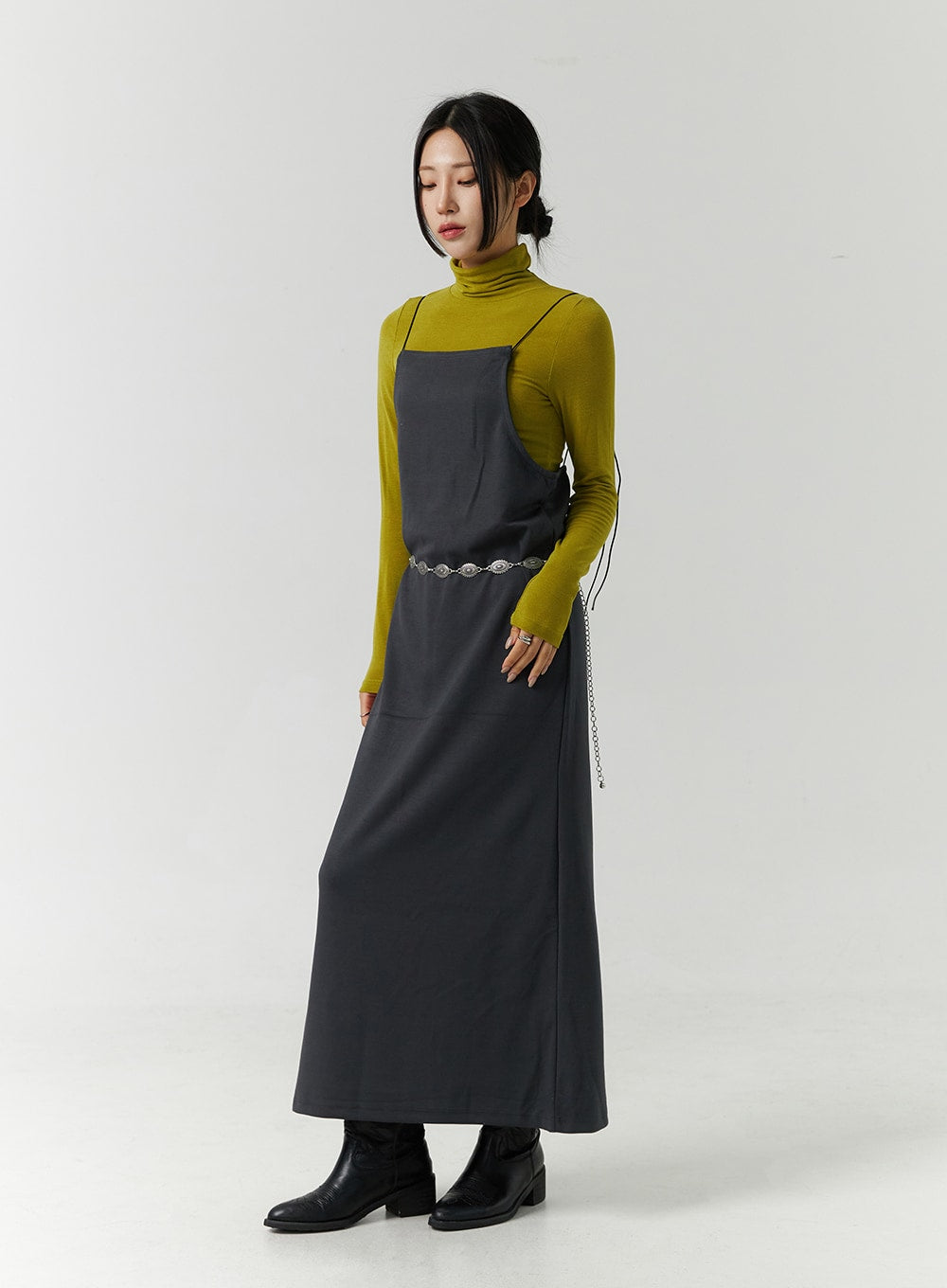 Open Back Strap Sleeveless Maxi Dress CN328