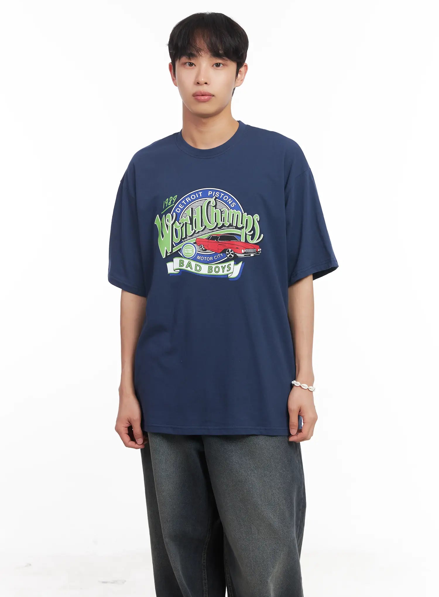 Men's Oversized Graphic Tee IU519