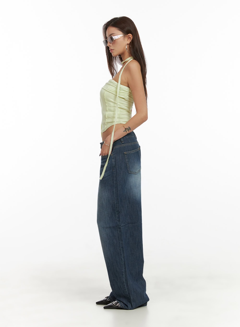 Low Rise Wide Fit Baggy Jeans CY431