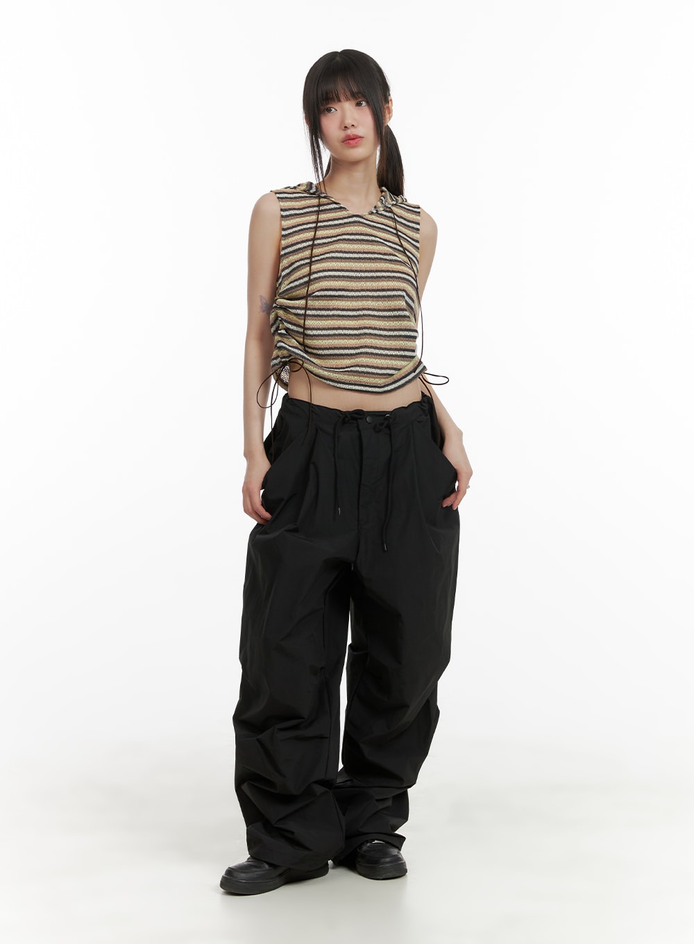 Drawstring Parachute Pants (Unisex) CA418