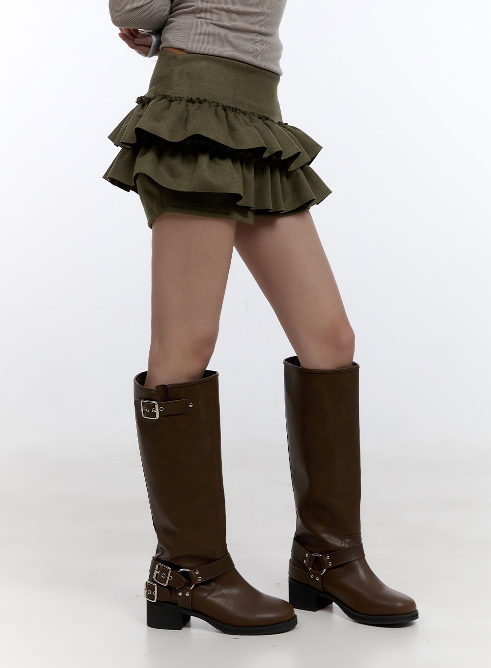 Double Ruffle Mini Skirt CO423