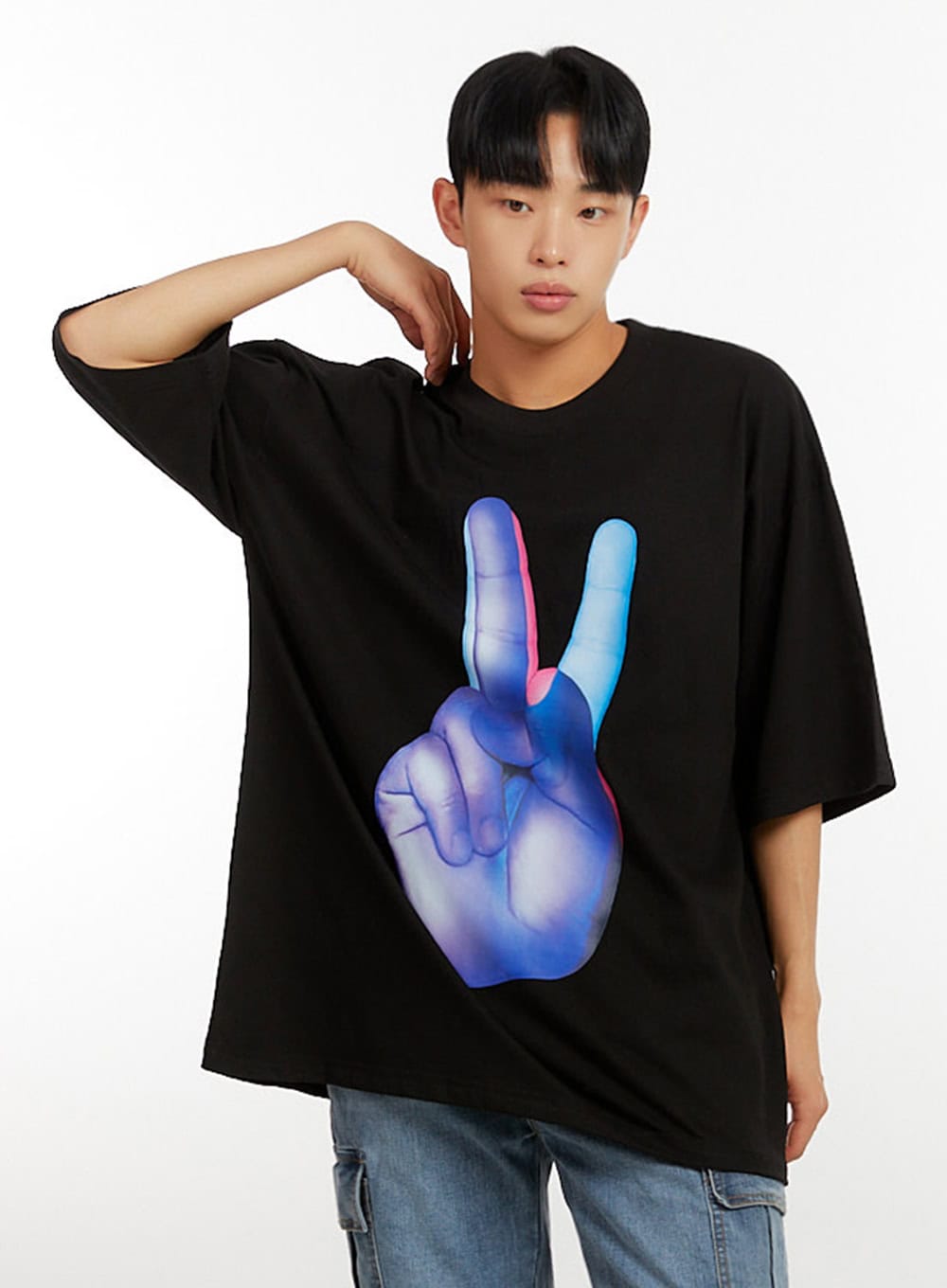 Men's Oversized Graphic T-Shirt IU426