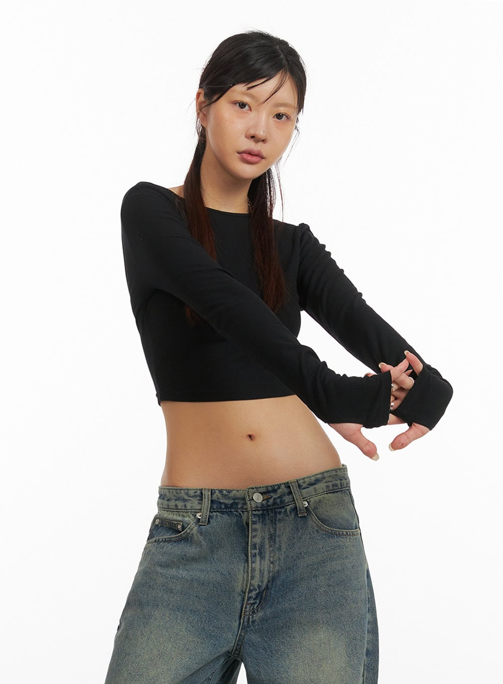 Cross Back Slim Fit Top IY410