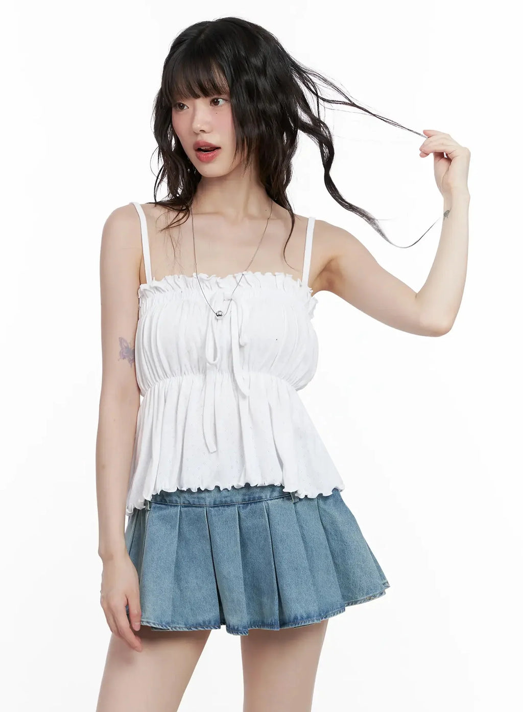 Ruffle Babydoll Top IL531