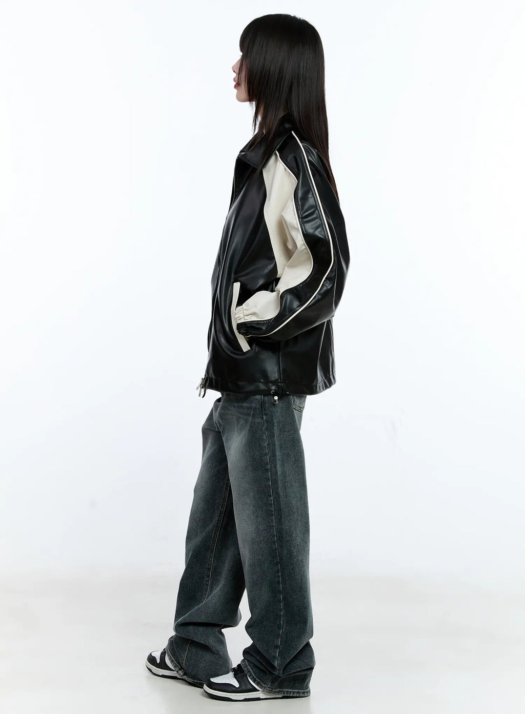 Soomin Vintage-Wash Wide-Leg Jeans CG511