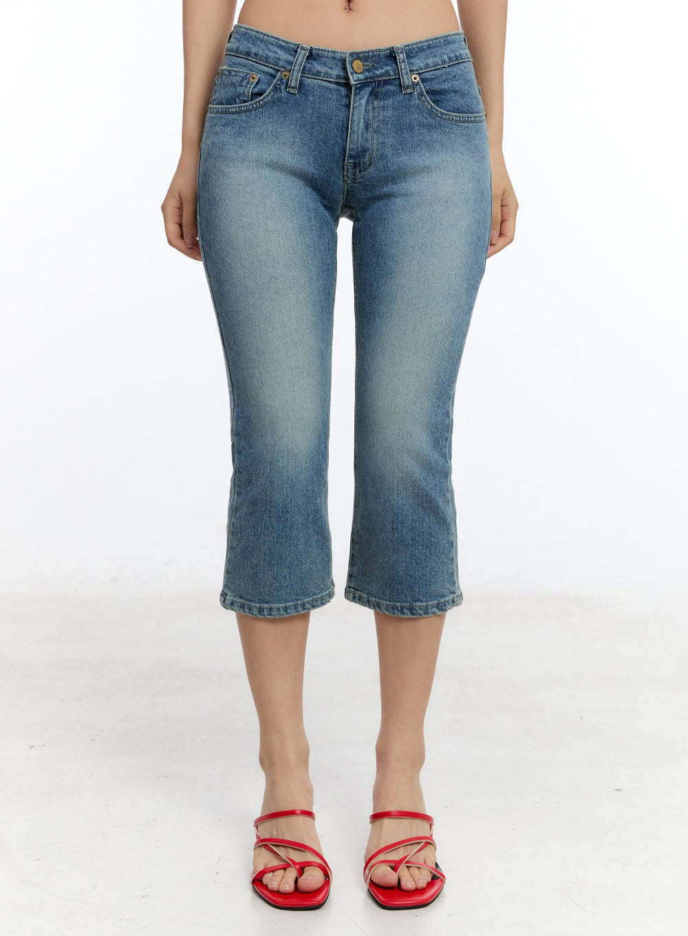 Kyra Cropped Low-Rise Skinny Jeans IU503