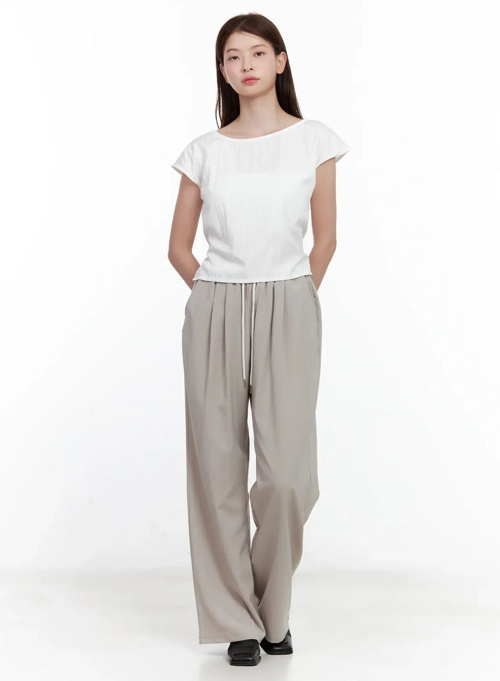 Wide-Neck Open-Back Top CL502