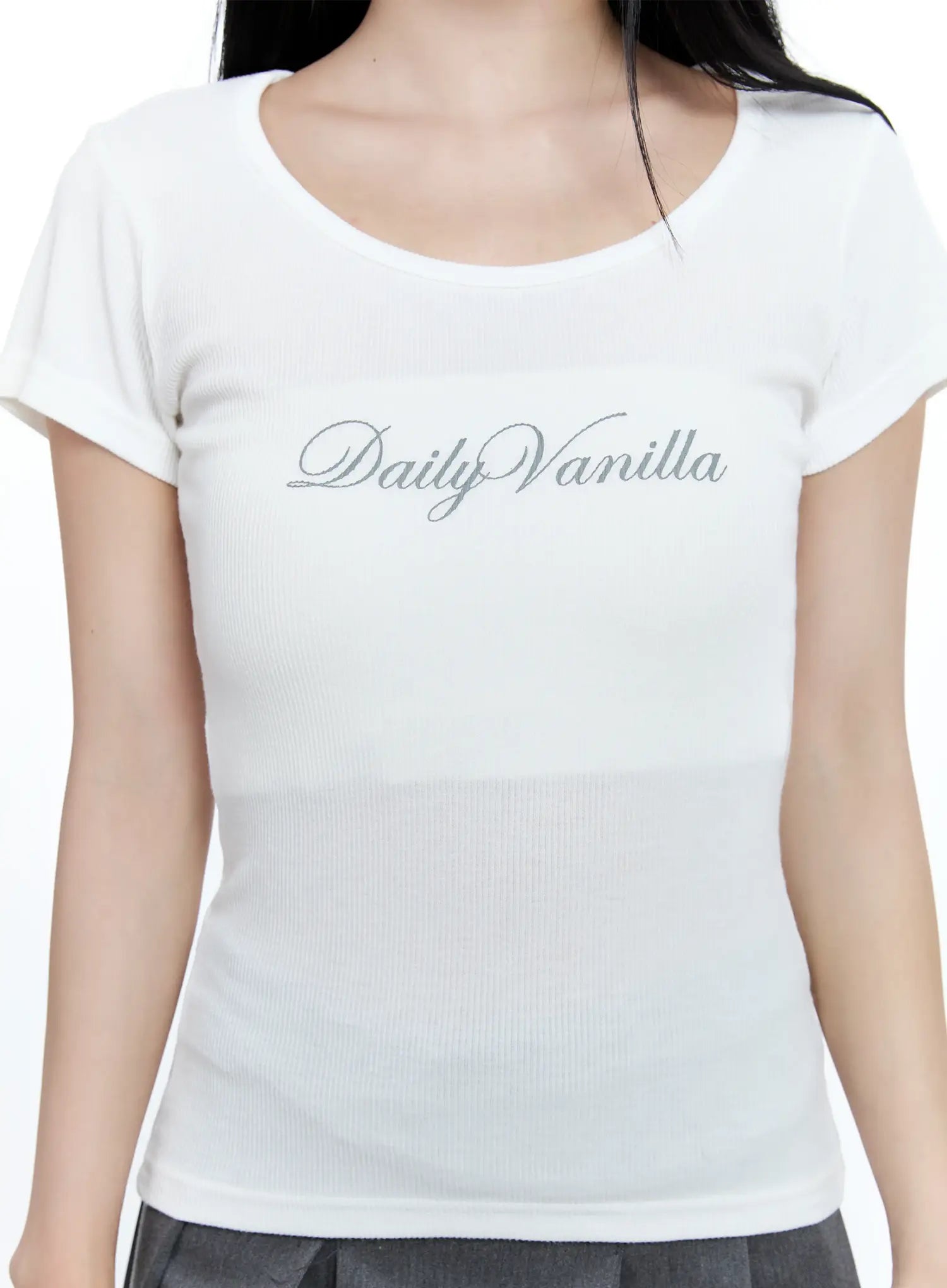 Ribbed Vanilla Graphic Tee CG511