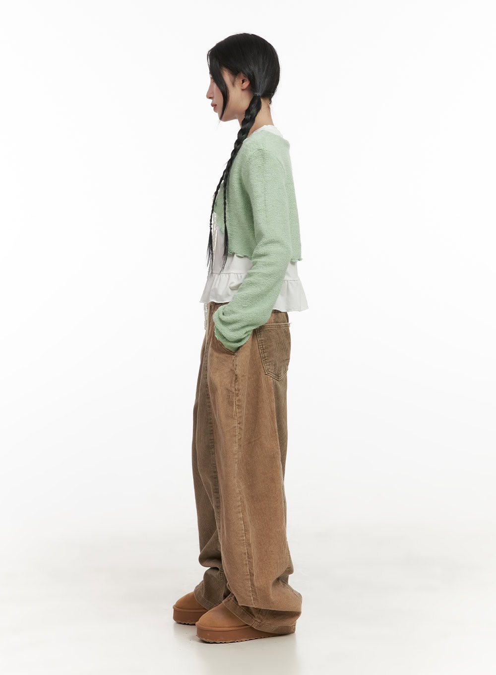 Frill Chic Crop Cardigan CD404