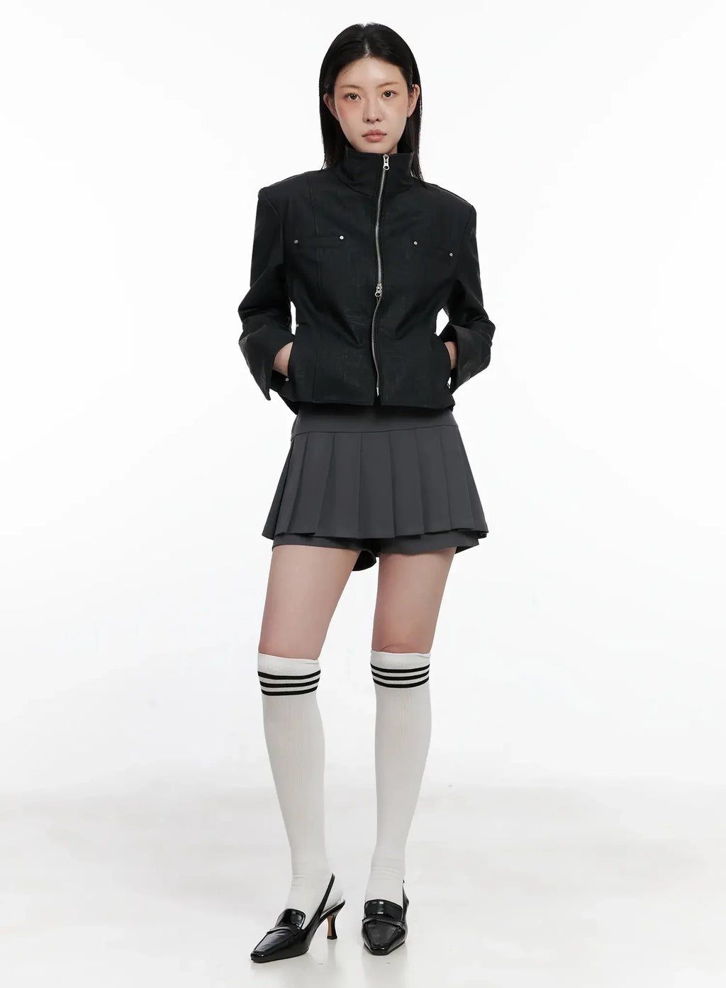 Pleated Mini Skort IS508