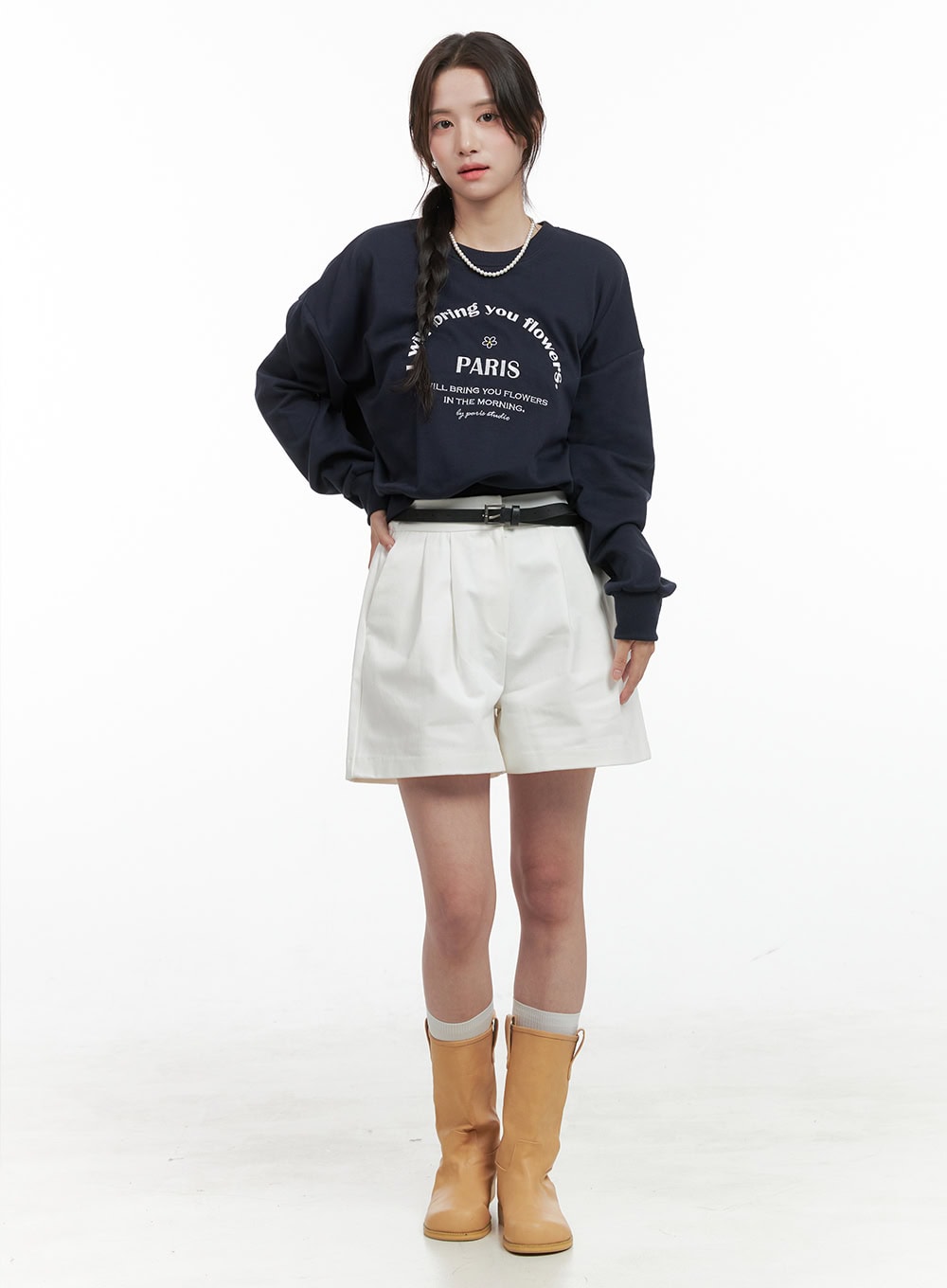 Cotton Pintuck Shorts OG412