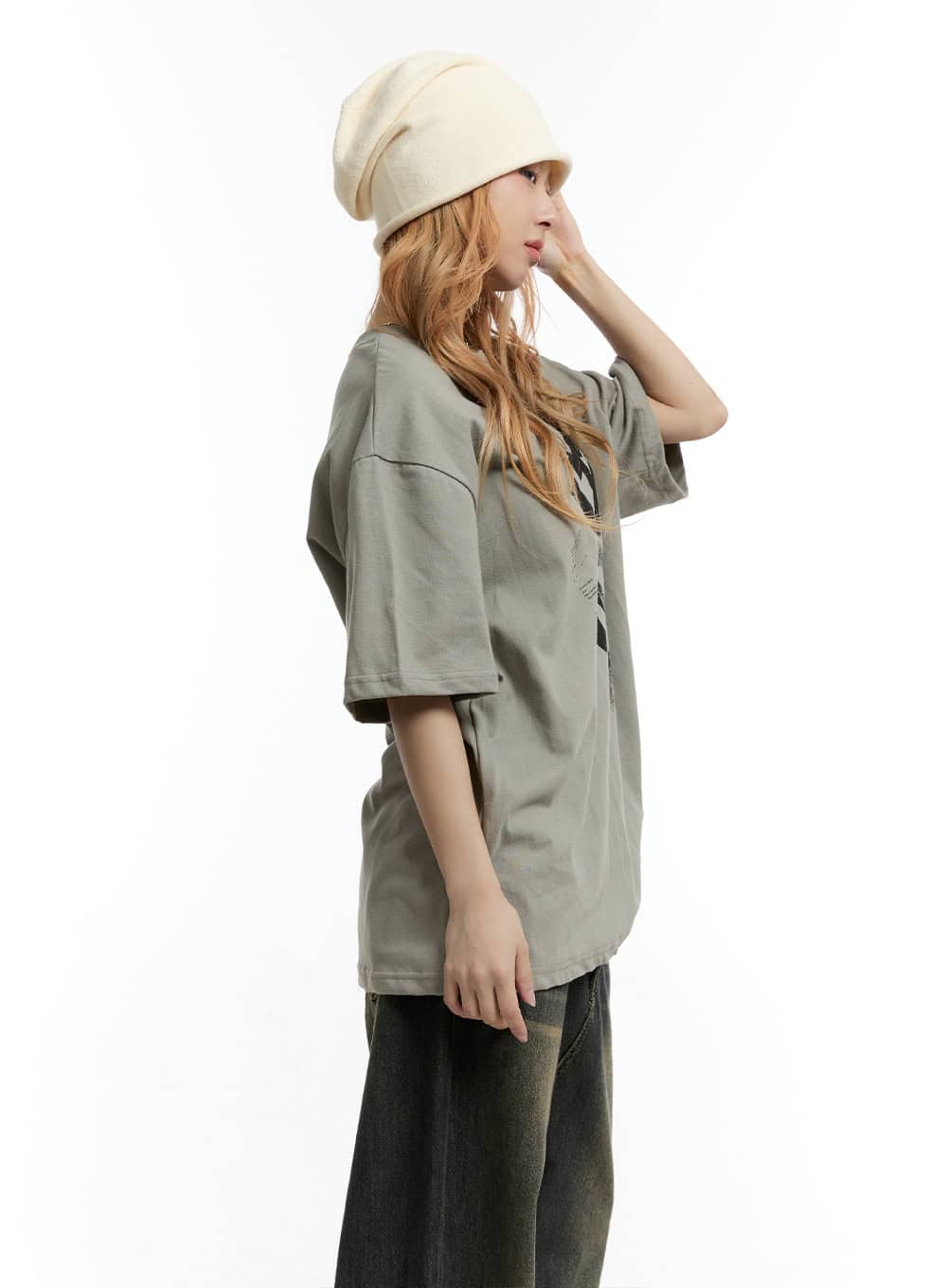 Oversized Graphic T-Shirt CY506