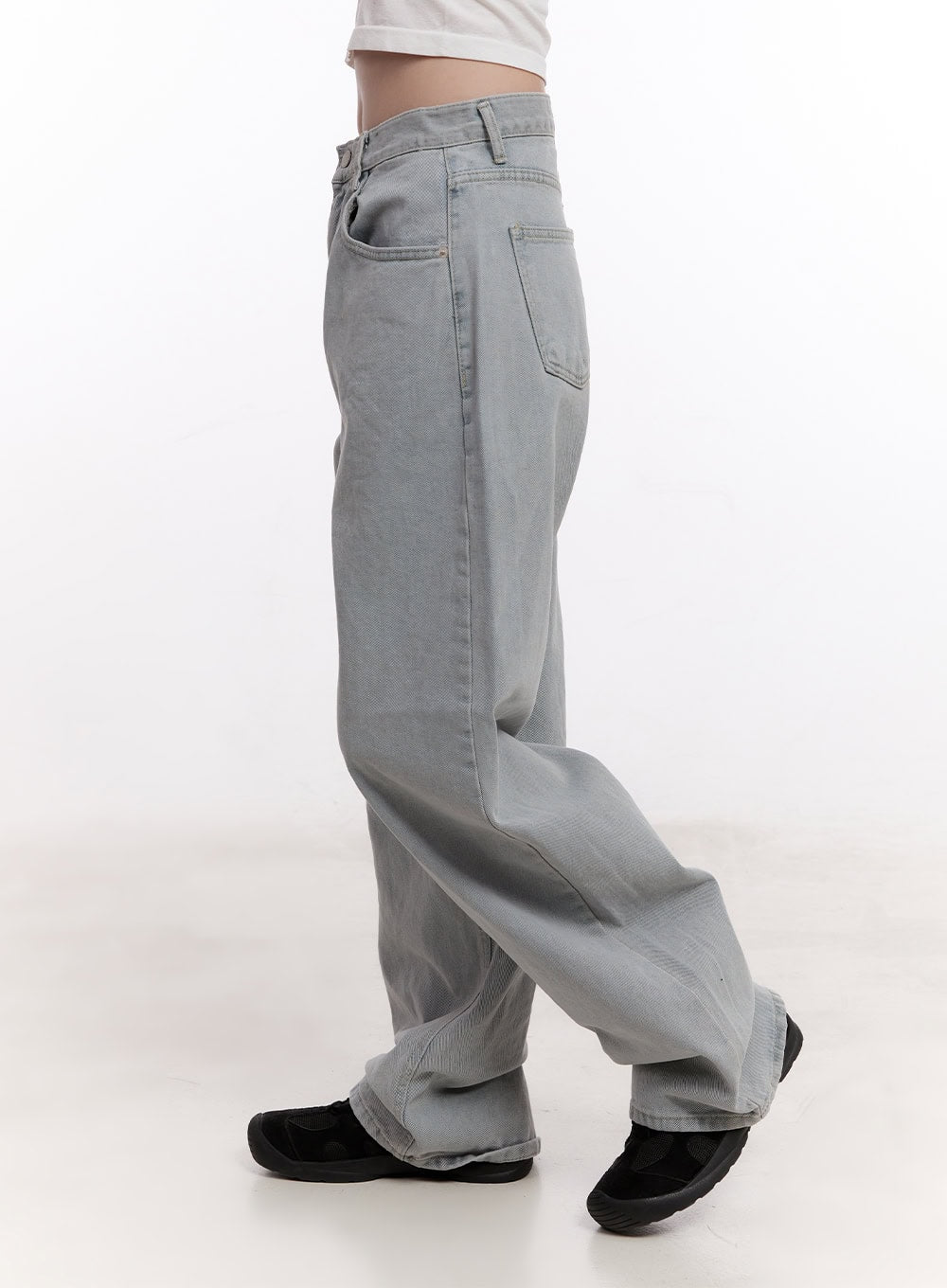 Casey Washed Baggy Wide-Leg Jeans CM526